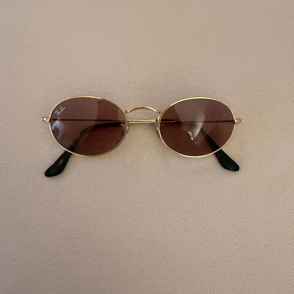 Ray-Ban Gold Frame with Brown Lenses Sunglasses